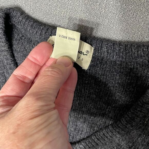 Eddie Bower Men's Wool Sweater Vest Grey XL Preppy Academia - Picture 6 of 11